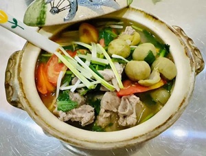 CANH SƯỜN NON NẤU SẤU